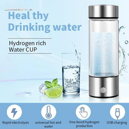 HydroBoost Elite™ H2O Hydrogen Oxygen Water Bottle